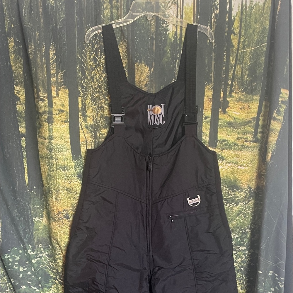 Vintage Hot Music Snow Suit / Ski Suit Bib / Overalls One Piece Snowsuit